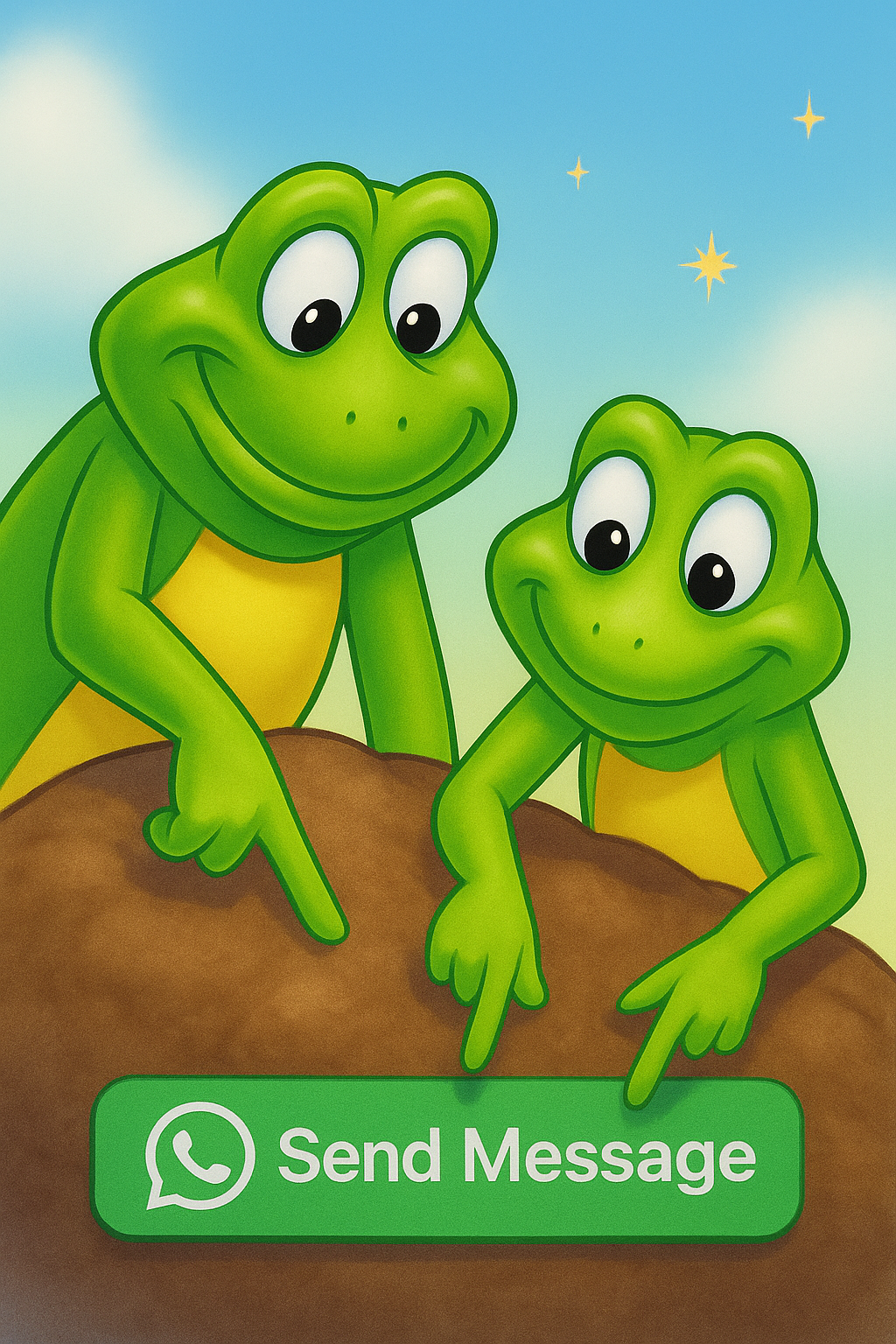 Haz clic en las ranitas para contactarnos por WhatsApp