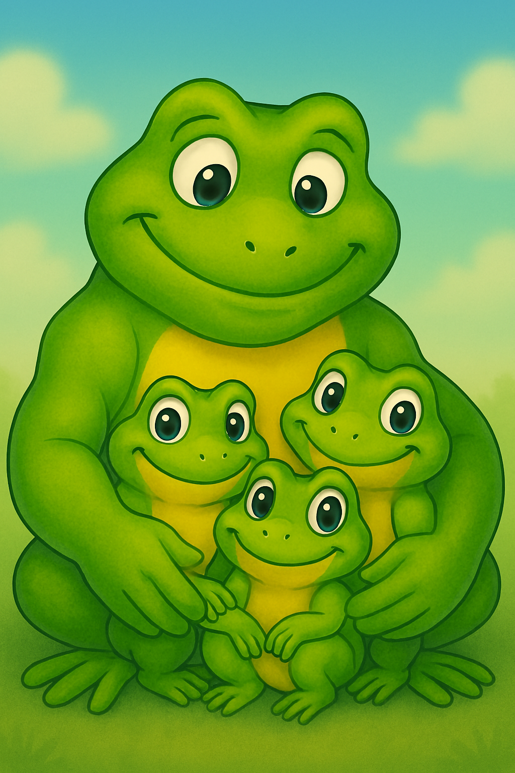 ranitas cuidado a otras más pequeñas como respaldo de la calidad educativa de Jardín Infantil Las Ranitas